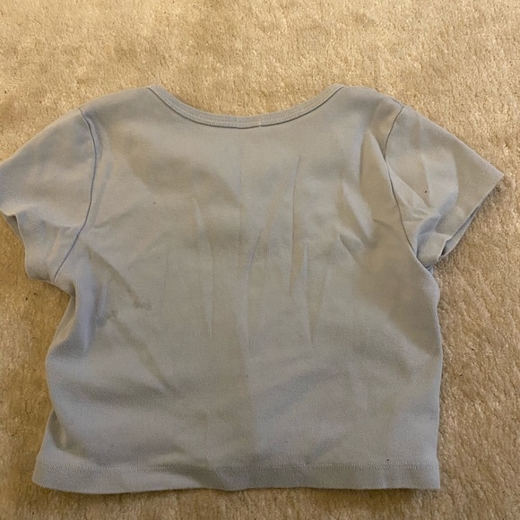 Brandy Melville Light Blue Ashley Top - Picture 2 of 3